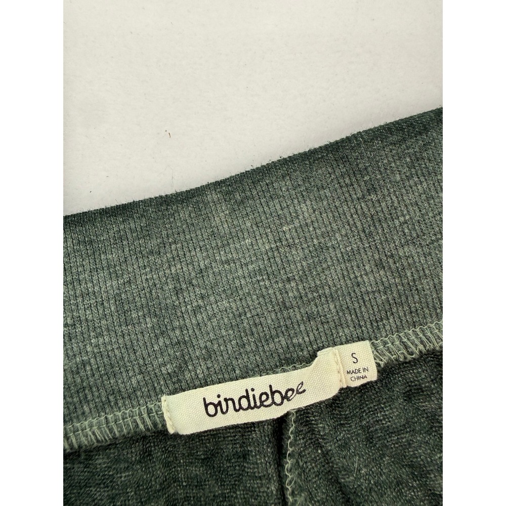 Birdiebee Joggers Women Size S Green Distressed Lounge Sweatpants - Picture 3 of 7
